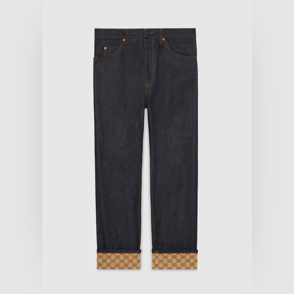 Gucci Jeans with Cuffs Size 34 Brand New